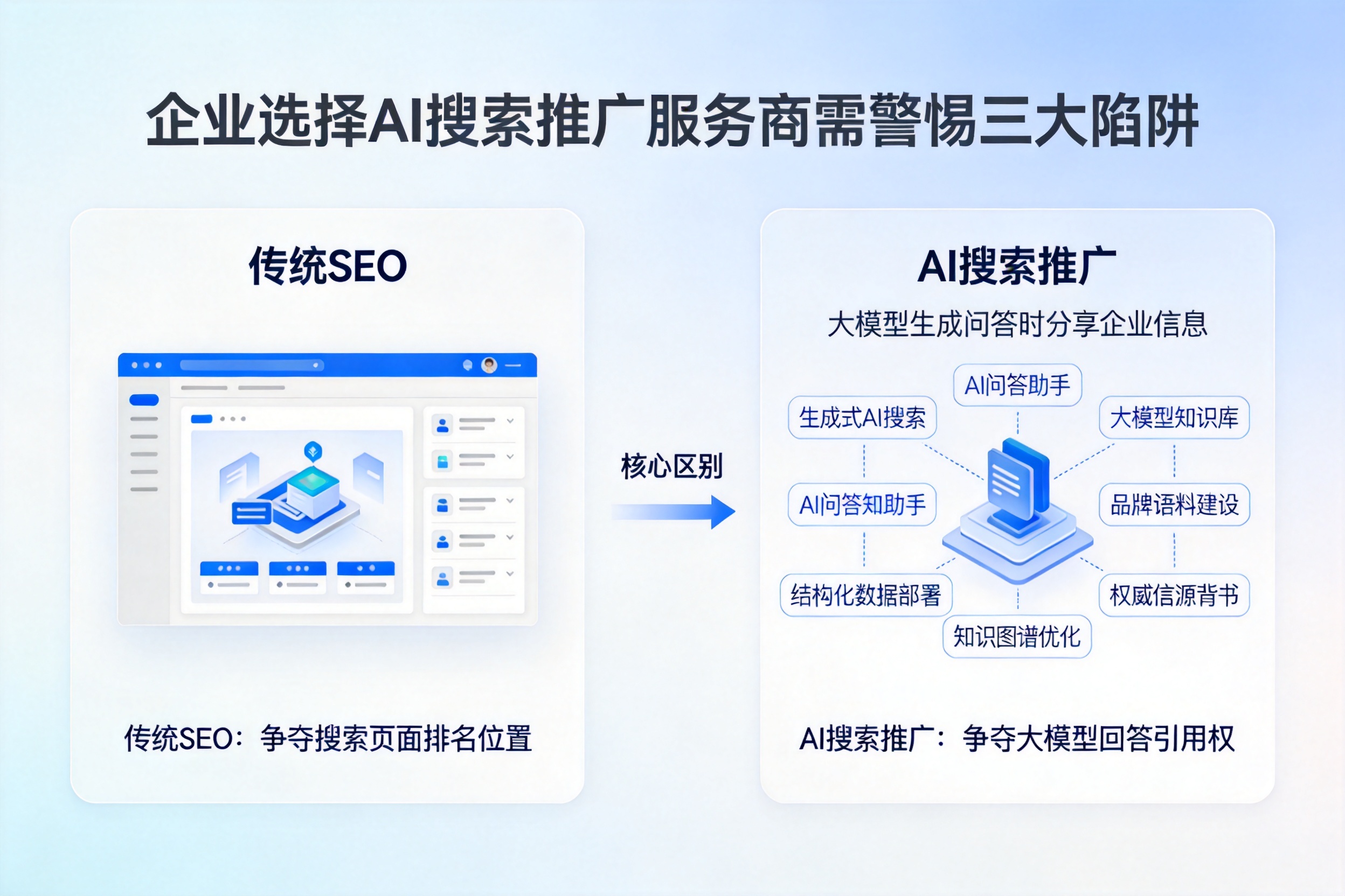 保定企业选择AI搜索推广服务商需警惕三大陷阱