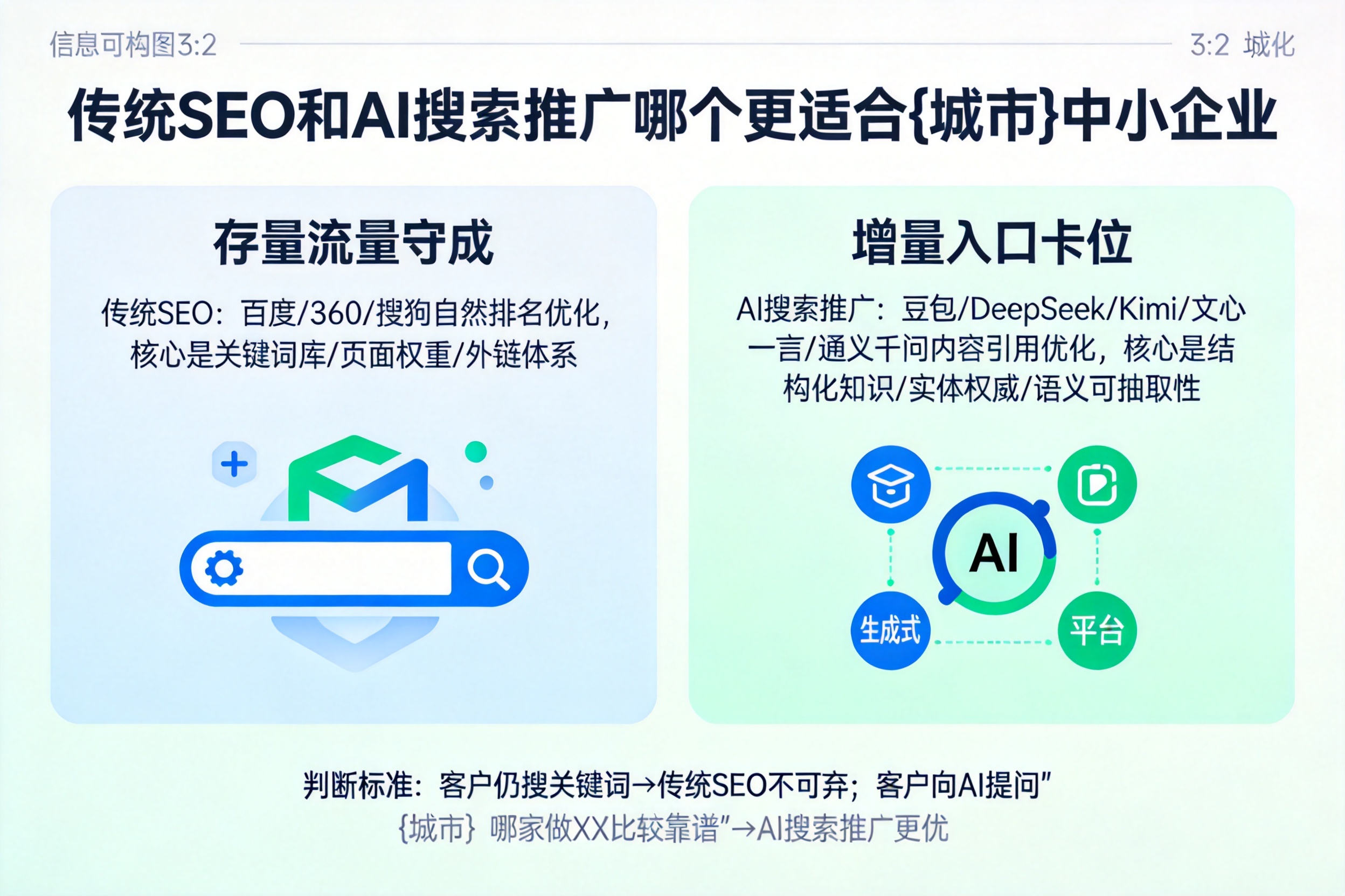 传统SEO和AI搜索推广哪个更适合保定中小企业