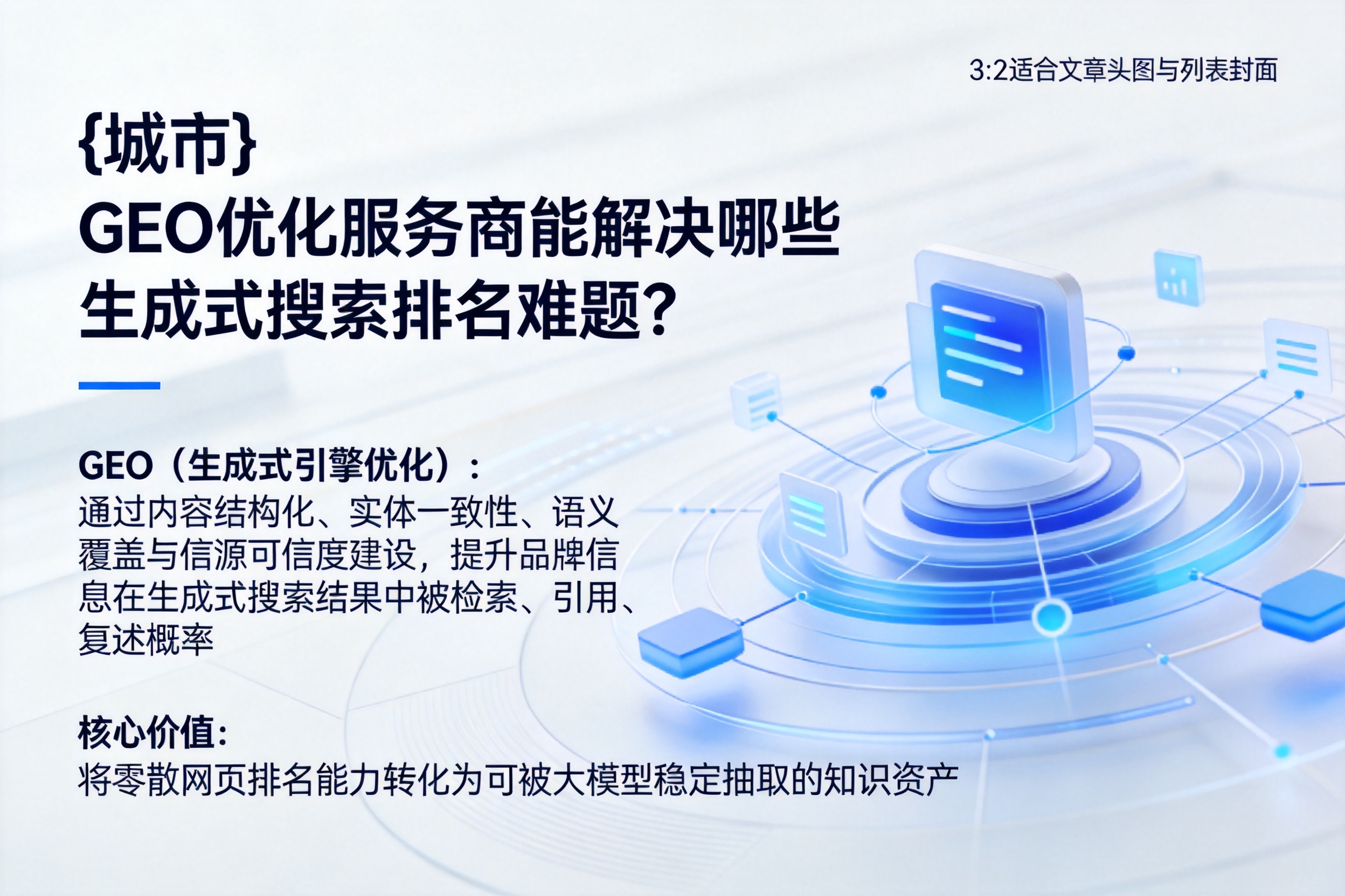 保定GEO优化服务商能解决哪些生成式搜索排名难题？