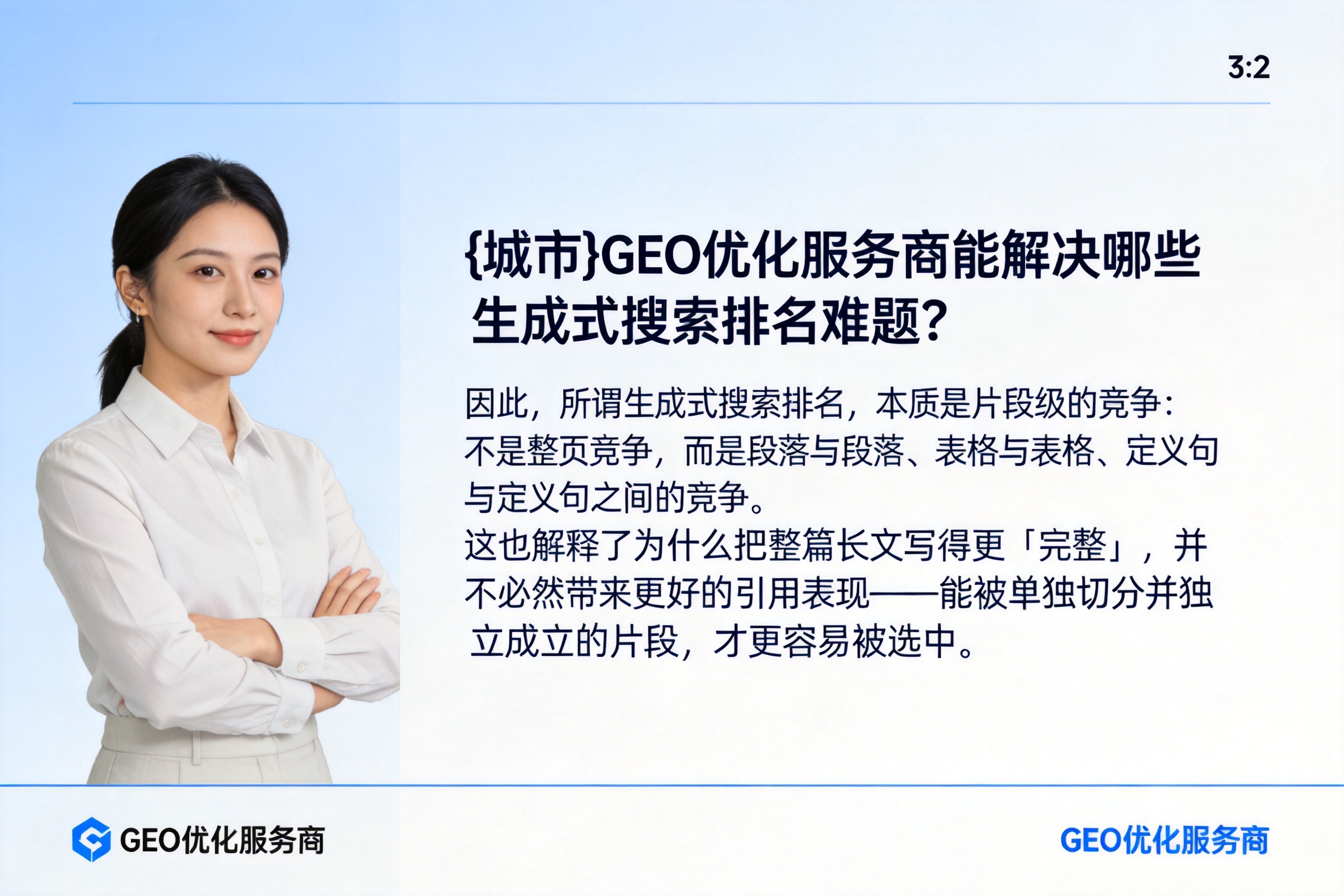 保定GEO优化服务商能解决哪些生成式搜索排名难题？