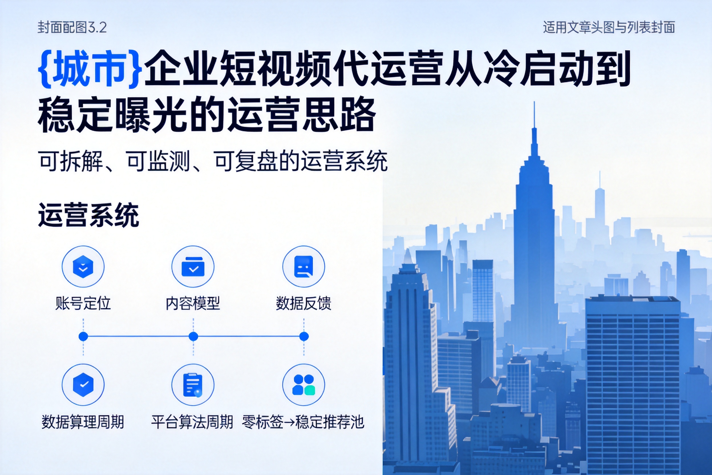 保定企业短视频代运营从冷启动到稳定曝光的运营思路