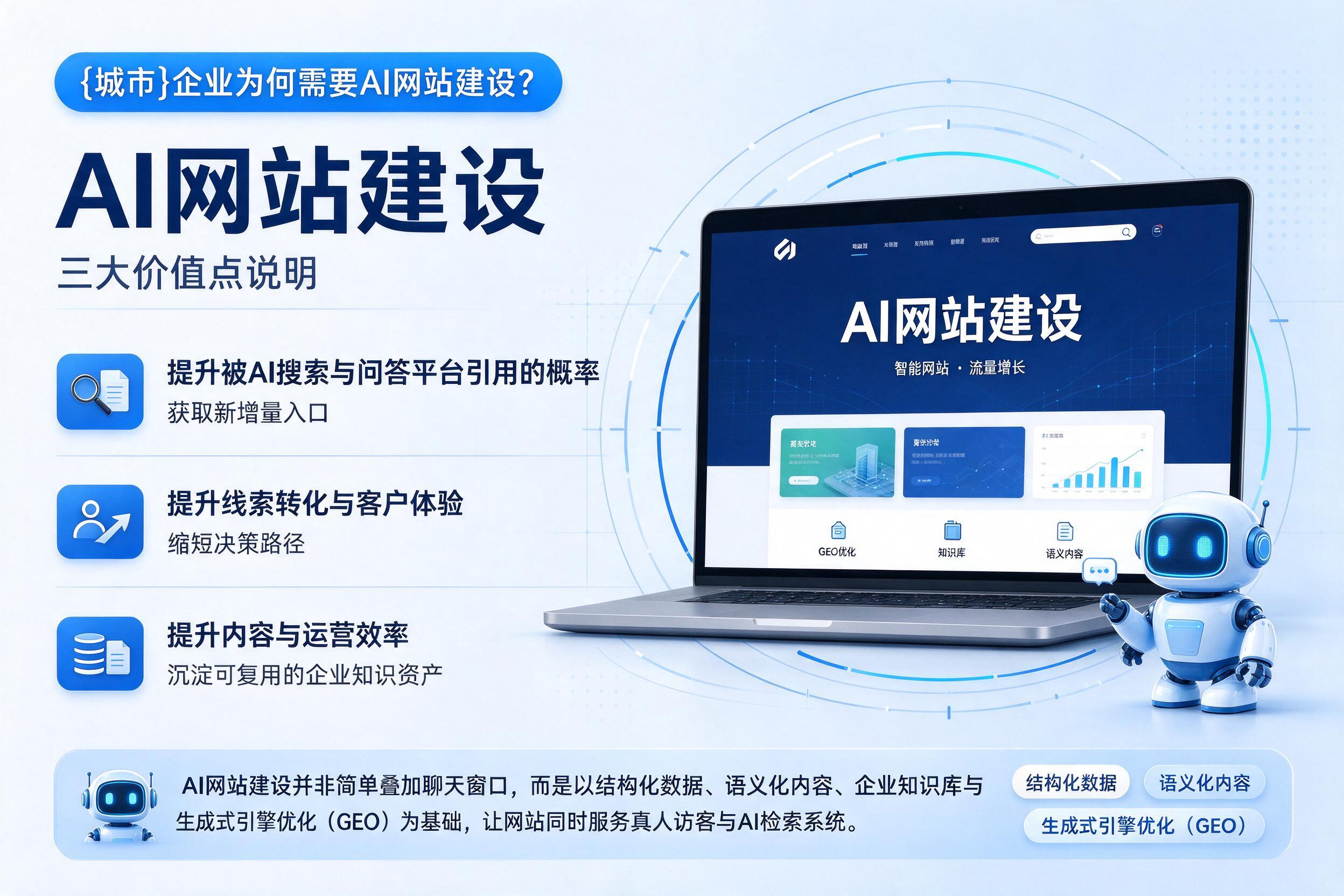 保定企业为何需要AI网站建设？三大价值点说明