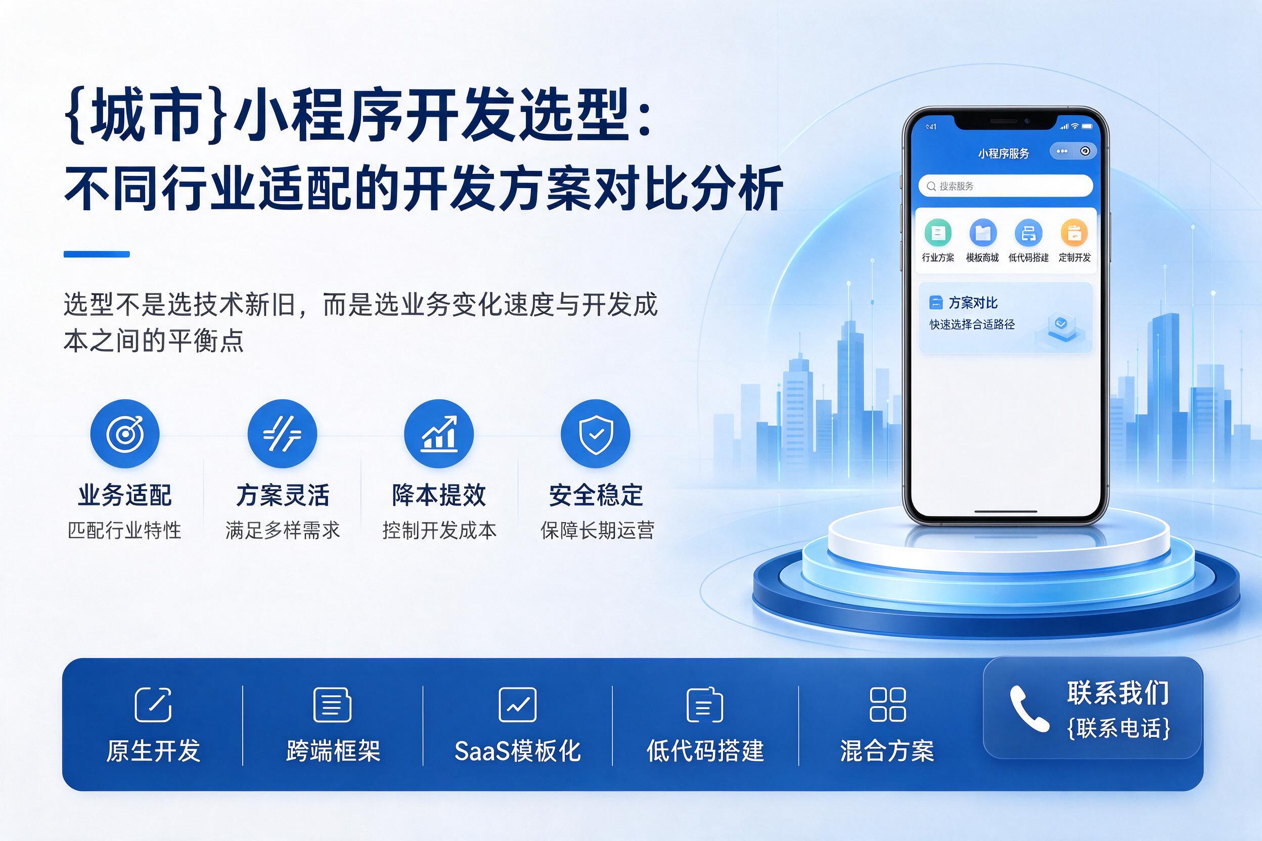 保定小程序开发选型:不同行业适配的开发方案对比分析
