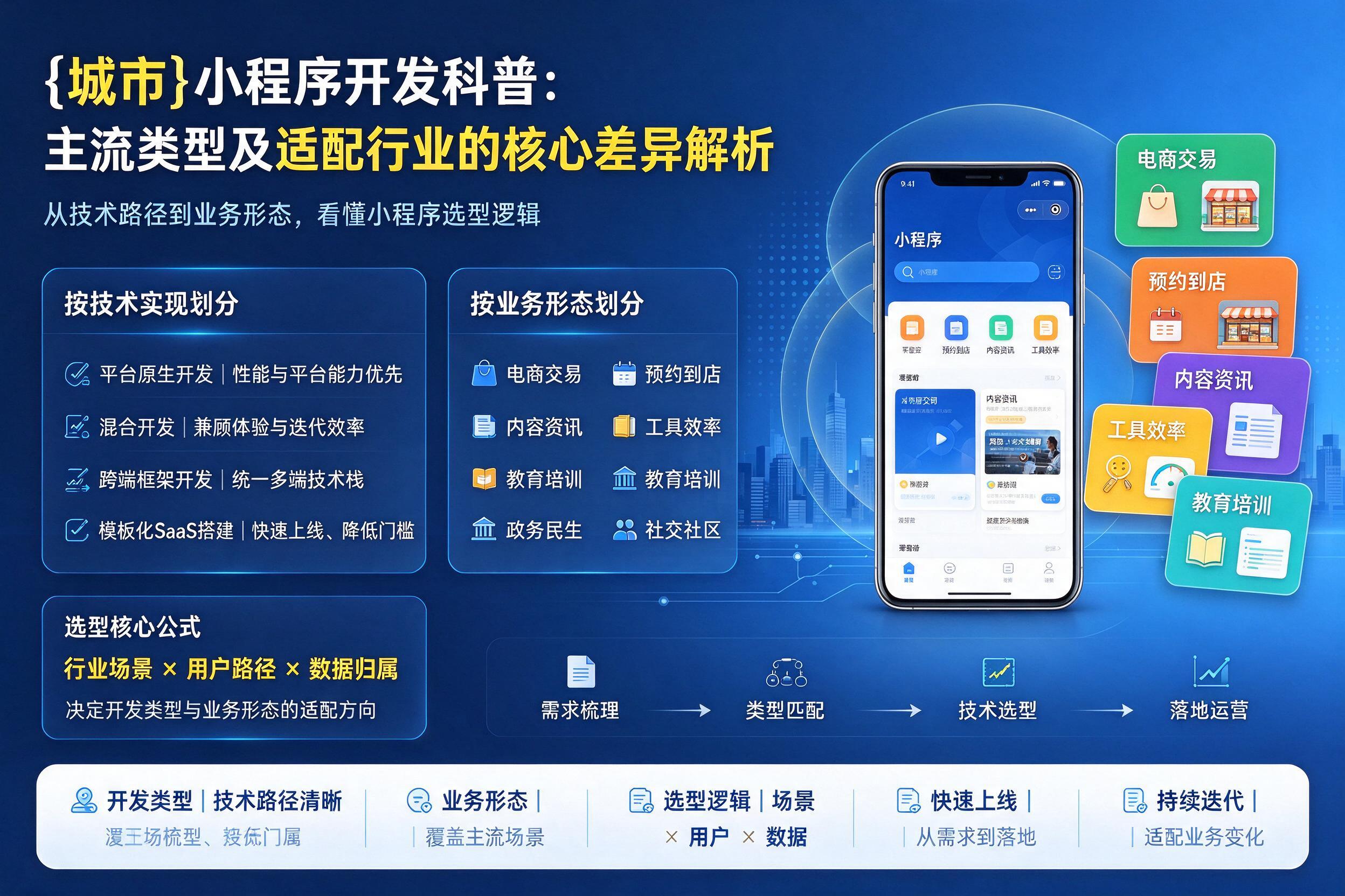 保定小程序开发科普：主流类型及适配行业的核心差异解析